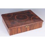 A LATE 17TH CENTURY OLIVEWOOD AND OYSTERED LABURNUM LACE BOX with broad crossbanded and