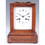 POTNONIÉ, PARIS. A MID 19th CENTURY FRENCH ROSEWOOD CARRIAGE STYLE MANTEL CLOCK the case with