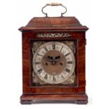 PAUL BEAUVAIS, LONDON. A LATE 17th CENTURY AND LATER OLIVEWOOD VENEERED BRACKET CLOCK with