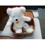 Steiff Original Teddy in travelling case with button and tags