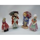 4 Royal Doulton figurines to include Miss Muffet HN 1936, Tootles HN 1680, Babette HN 1424 &
