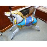 1950s Hand Painted Carousel Horse from Harris Amusements Named Charlie