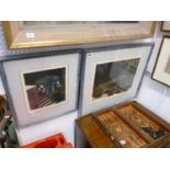 2 Framed limited edition engravings by Charlie Downes 'Dar Ornages in a bowl' and 'Check Bowl & Blue