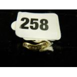 Ladies 9ct Gold Diamond Channel set ring 0.25ct total weight
