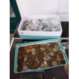 Large Collection of assorted British Coinage to include Half Crowns, Pennies etc.