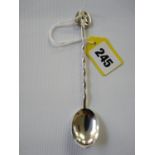 Good Quality Silver William Hutton & Sons cordial spoon (possibly by Kate Harris) Birmingham 1906