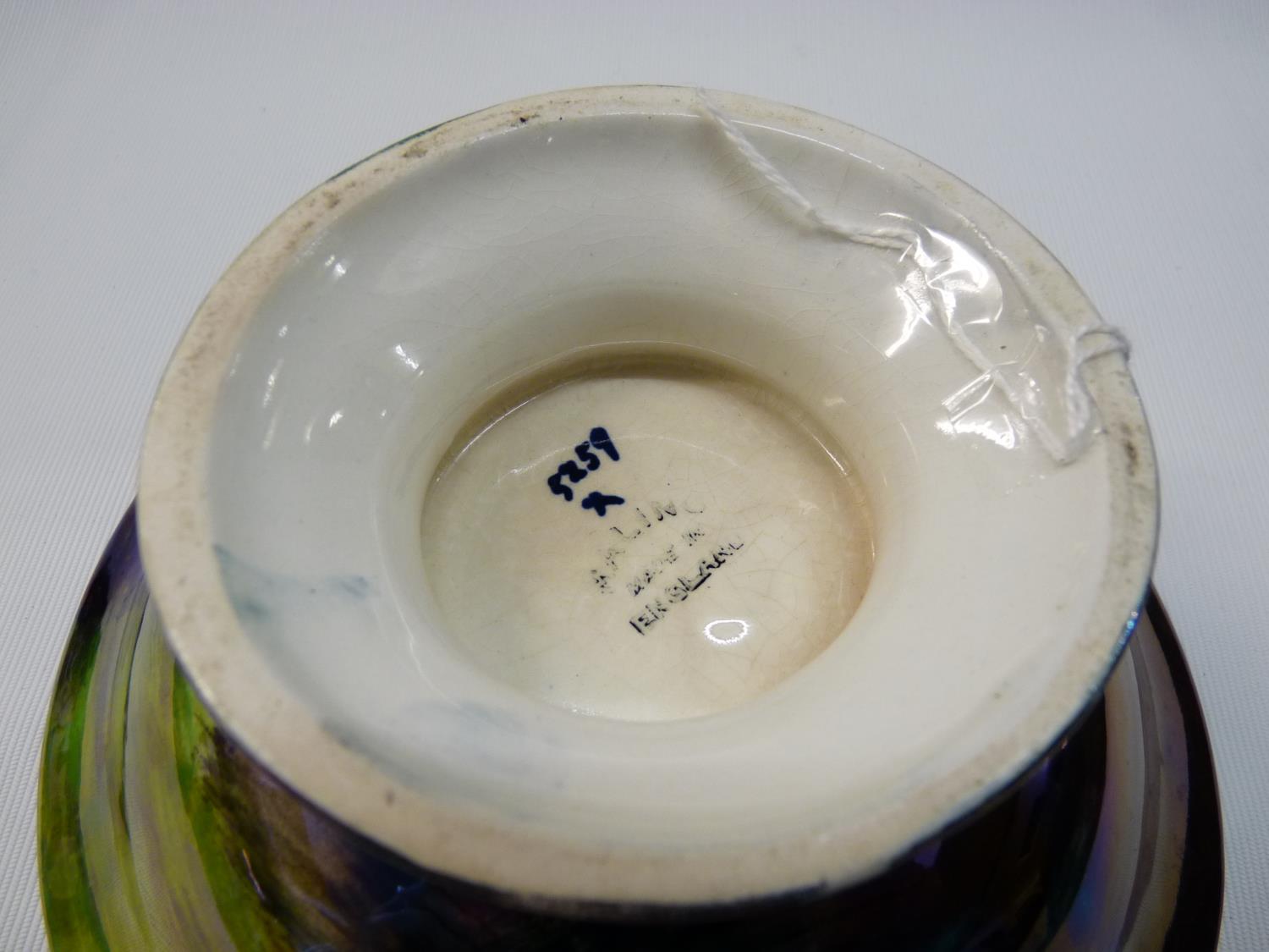 Rare Storm Pattern Maling two handled tazza by Theo Maling dated 1931 Ref Maling by The Tyne & - Image 2 of 2