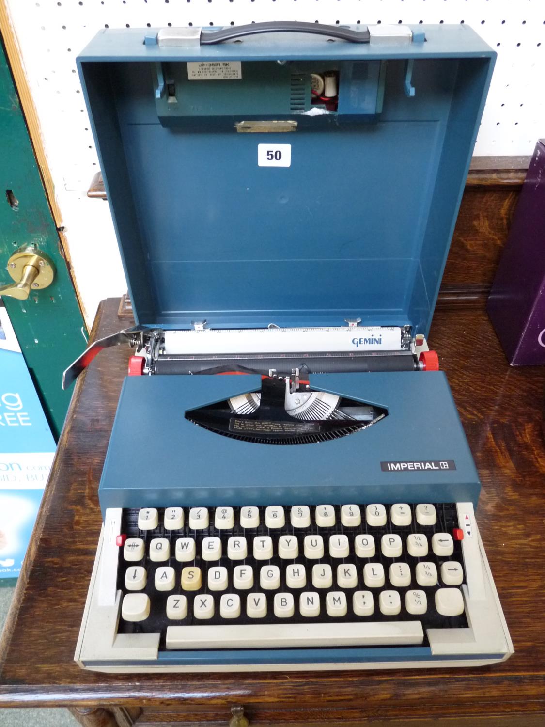 Imperial Gemini Typewriter with integral radio