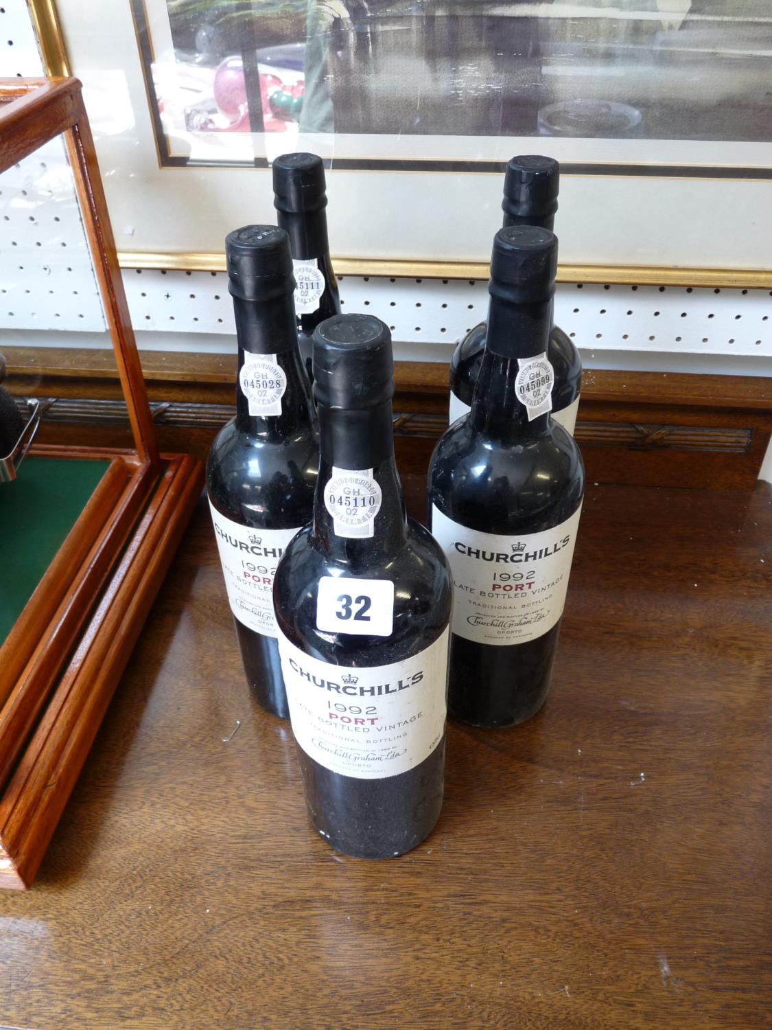 5 Bottles of Churchills 1992 Port Late Bottled Vintage 75cl