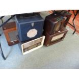 Collection of 6 Vintage Radios inc. Bakelite Bush, Pye etc