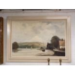 Marcus Ford (1914-1989), Oil on canvas of a Estuary scene, signed to bottom left, 90 x 59cm