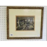 Photographic Print 'The Jockeys Dressing Room at Ascot' signed by John Lavevy