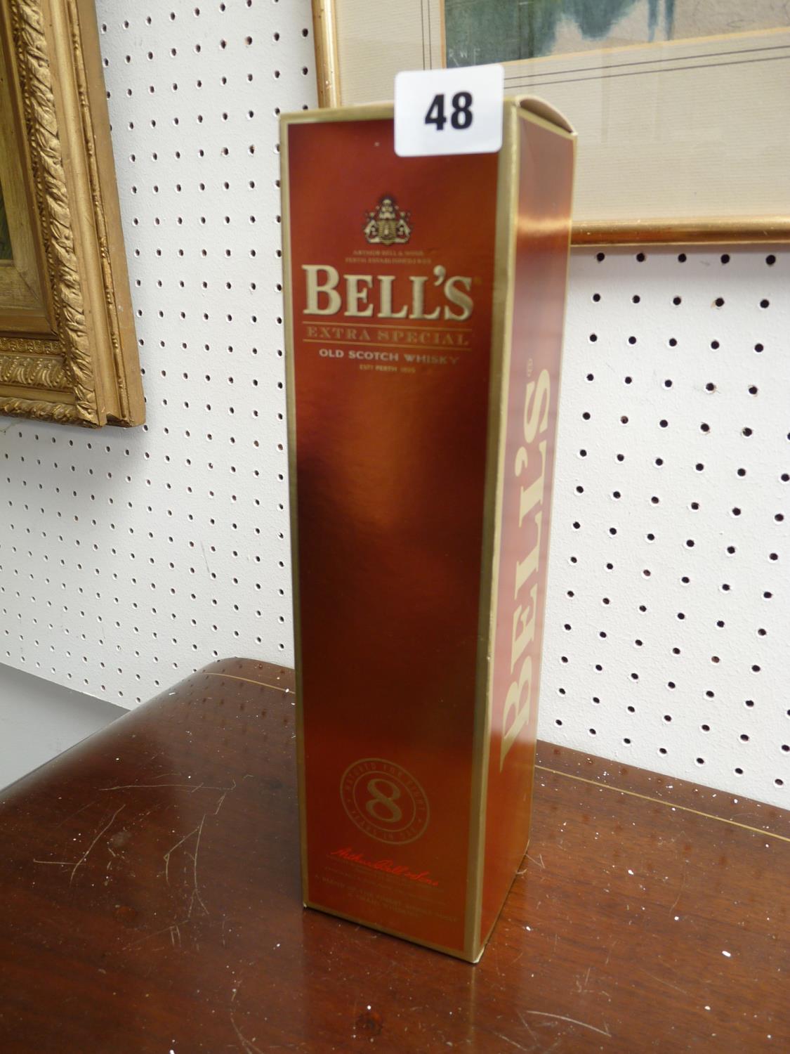 Boxed bottle of Bells 8 year Old Extra Special Whisky