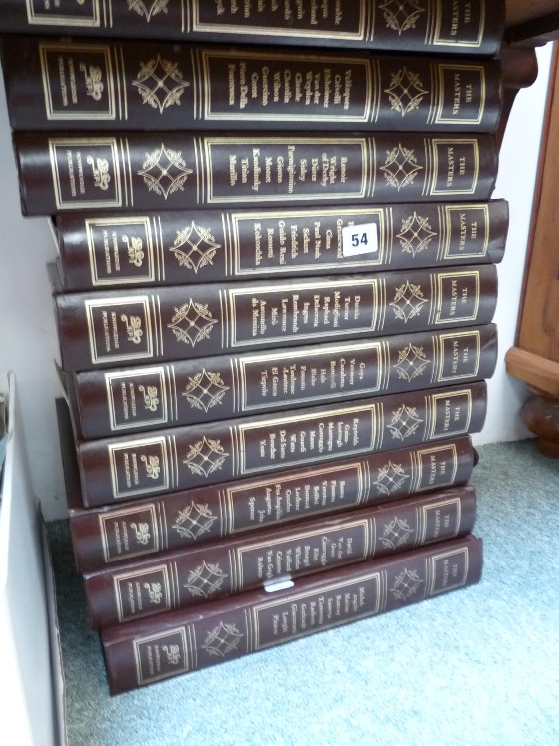 Large collection of Bound 'The Masters' by Knowledge publications