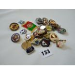 Collection of assorted Lapel badges inc. Suffolk County, Queens Park Rangers etc