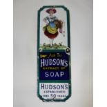 Original Hudsons Extract of Soap Enamel Shop advertising sign