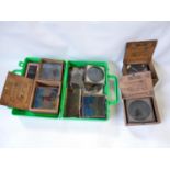Large collection of 19thC Magic Lantern Slides inc. Ottway & Sons Gilpin Series, The Transvaal War