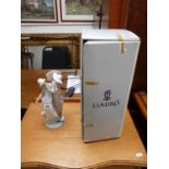 Boxed Lladro figurine entitled 'Charming Duet' 27cm in Height.