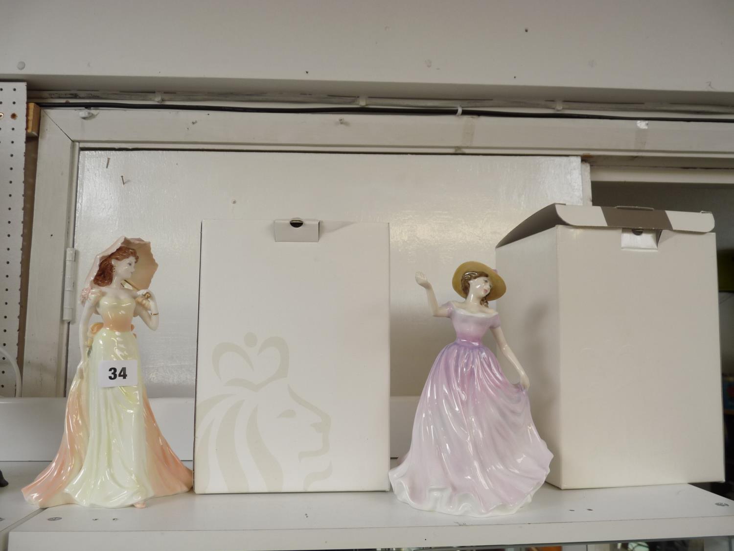 2 Boxed figurines of Coalport Vicky from the Ladies of Fashion Collection and Royal Doulton Beth