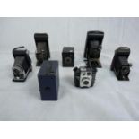 Collection of assorted cameras inc. Carbine Lukos II, Kodak etc