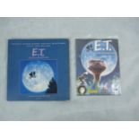 ET Steven Spielberg LP MCA 70000 & ET Panini Sticker Album