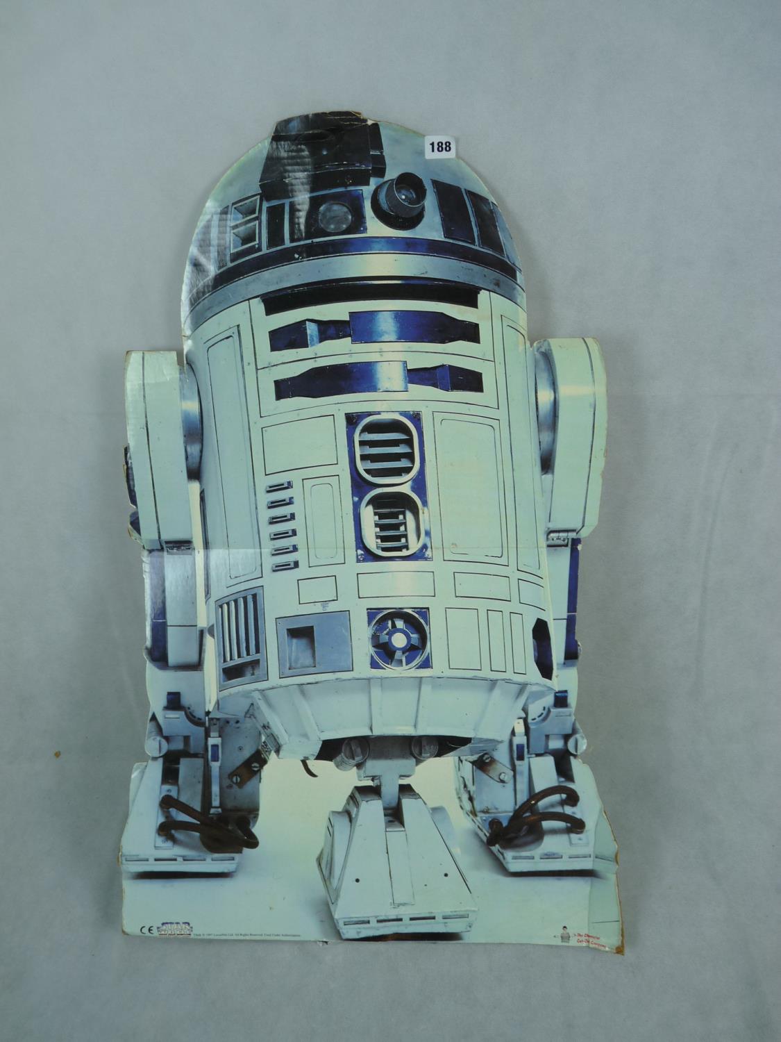 Original Star Wars R2-D2 Cardboard Cut Out Shop Display