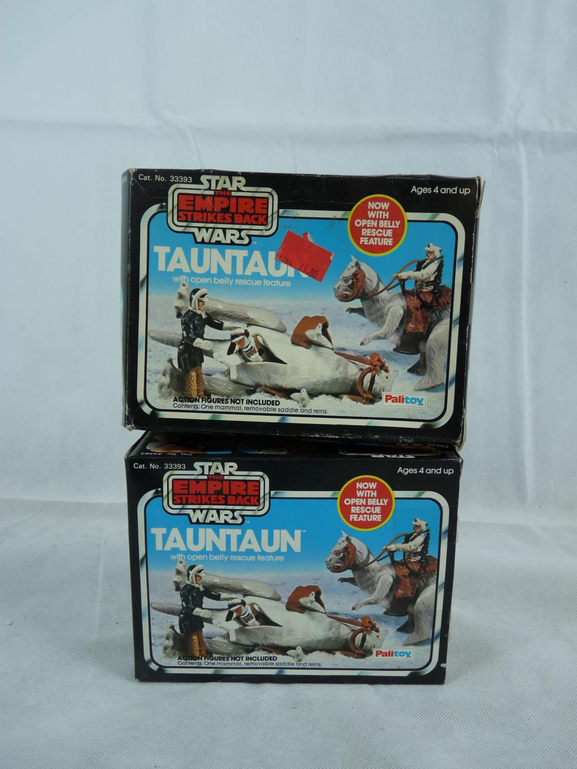 2 Star Wars The Empire Strikes Back Tauntaun with open belly rescue feature by Palitoy