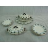 Late Mayer 'Tulip' Pattern part dinner service of Art Nouveau decoration