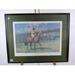 Limited edition framed print entitled 'Arkle' by Neil Cawthorne 292 of 850 signed in Pencil