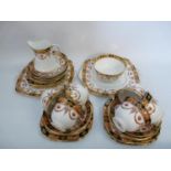 Royal Albert Crown China Edwardian Gilded tea Set