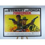 Original Warner-Pathe 'Fire Creek' Film Poster 105 x 79cm