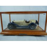 Fine Cased Alfa Romeo Spider Touring Gran Sport Pocher 1/8th Scale Model