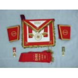 Assorted Royal Order of Buffalo's KOM Premier Lodge 589 regalia and medals