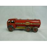 Mettoy Red and yellow 3127 Esso Petrol Tank Lorry 250mm