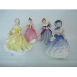 4 Royal Doulton Figurines inc. Amy HN 3316, Ninette HN 2379, Miss Kay HN 3659 & Alice HN 3368 (All