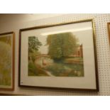 Limited Edition Print entitled 'Cambridge' Signed in Pencil Frances St Clair, Miller 100/100
