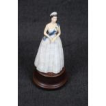 Royal Doulton Limited Edition 20th Anniversary Queen Elizabeth II 1953-73 HN 2502 No.7 on wooden