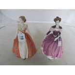 Two Royal Doulton Classics Figures Nicole and Summer Dream.