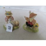 Two Royal Doulton Brambly Hedge figures, Lord Woodmouse and Lady Woodmouse.