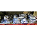 Some blue and white china