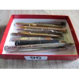 Various pens and pencils