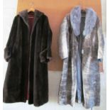 A fur coat and hide coat