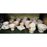 Some Royal Crown Derby and other cups and saucers