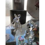 A Swarovski kangaroo and a Swarovski bear (both boxed)