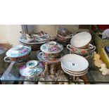 Two cased oriental teasets, lidded bowls and other modern oriental items