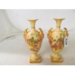 A pair Royal Worcester vases