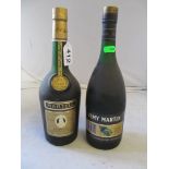 Two Martell Brandy