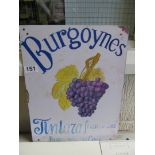 An enamel sign - Burgoynes Tinlazas, Burgoyne on Cork