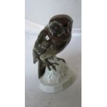 A Hutschenreuther porcelain lustre owl Circa 1920