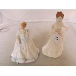 Two Royal Doulton figures Rebecca and Paula